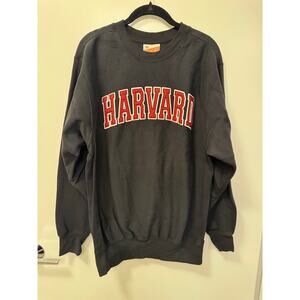 MV Sport Pro-Weave Sweatshirt Unisex Small Black Fleece Lined Harvard University